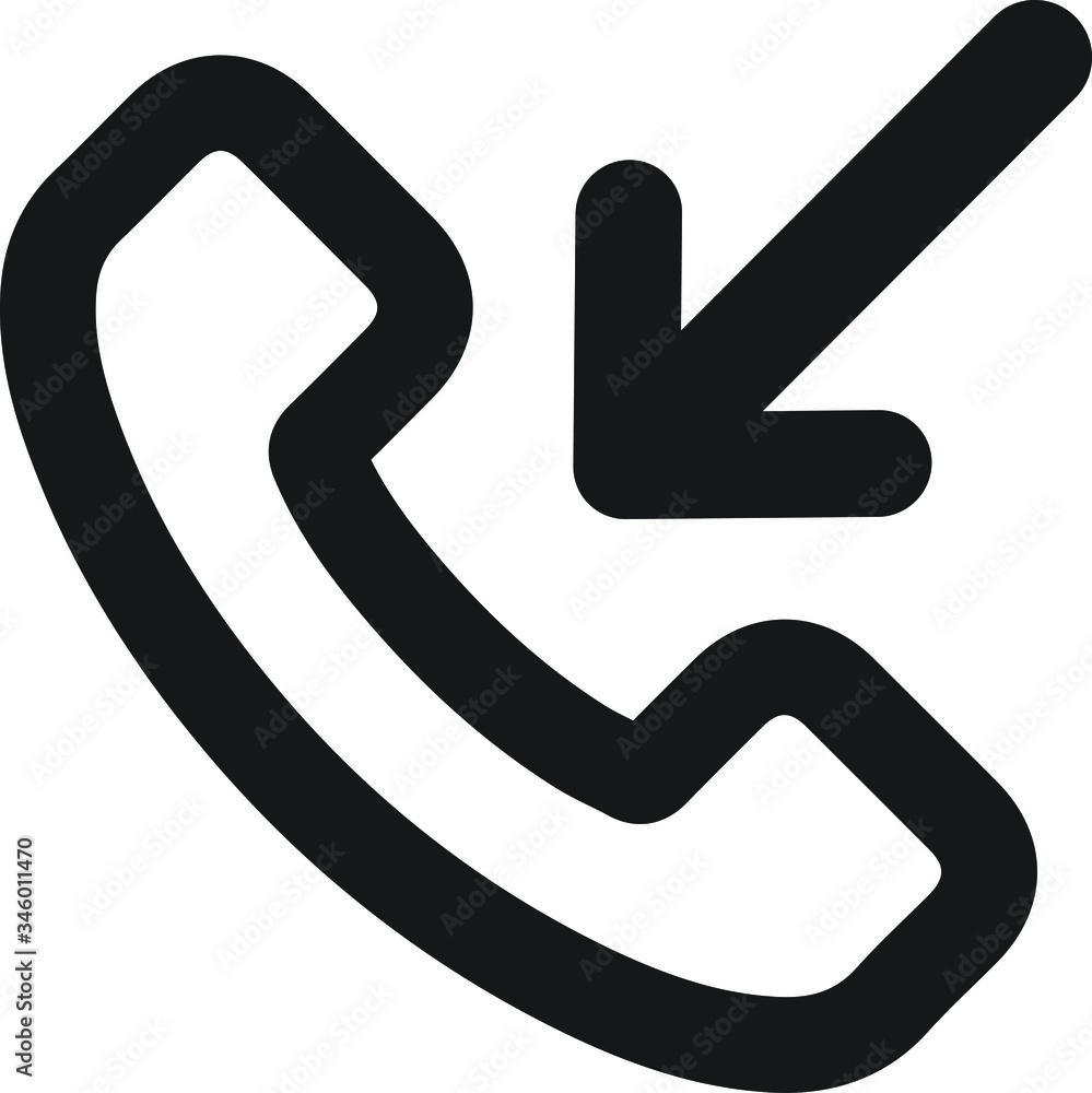 Phone Call Vector Line Icon Phone Call Vector Line Icon