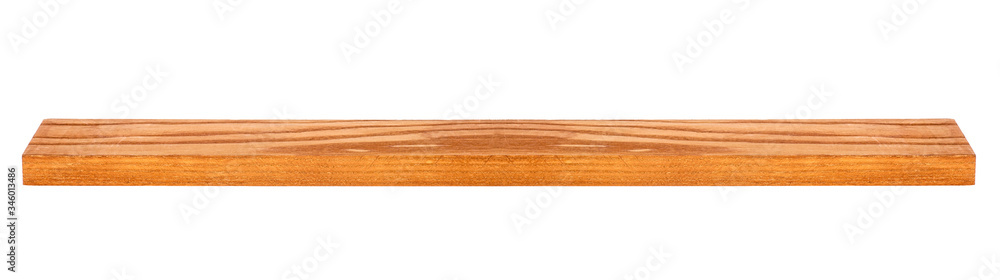 Horizontal image of oak wooden beam isolated on a white background. Wooden board. Wooden plank. Horizontal image of oak wooden beam isolated on a white background. Wooden board. Wooden plank.