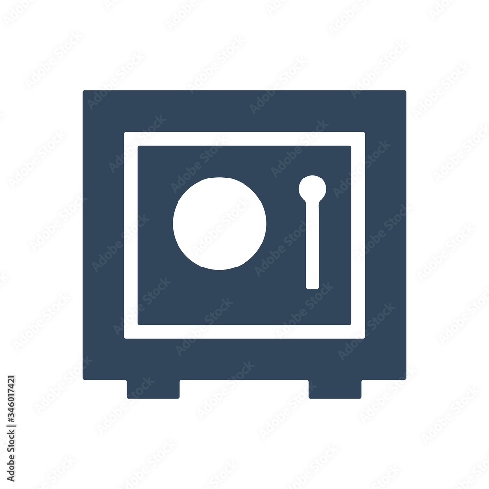 Metal safe for money and valuable belongings. Security, protection sign. Metal safe for money and valuable belongings. Security, protection sign.