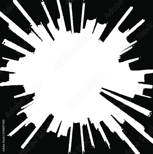 Circular texture. Distressed uneven grunge background. Abstract vector illustration. Overlay to create interesting effect and depth. Isolated on white background.EPS10.