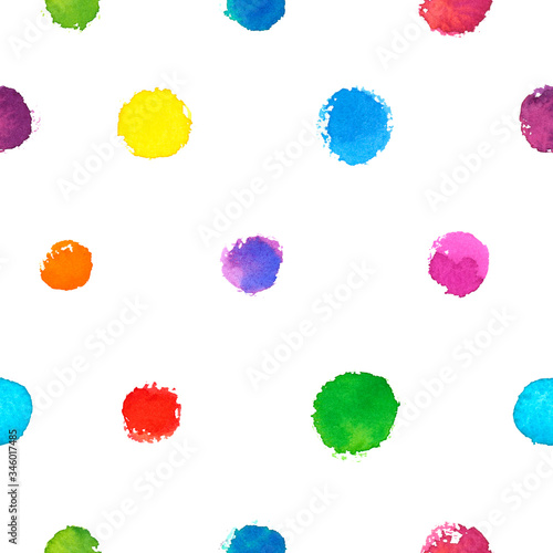 Hand drawn multicolor dot texture
