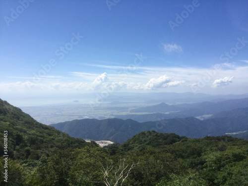 Scenery around Lake Biwa seen from the summit of Mt.Ibuki photo