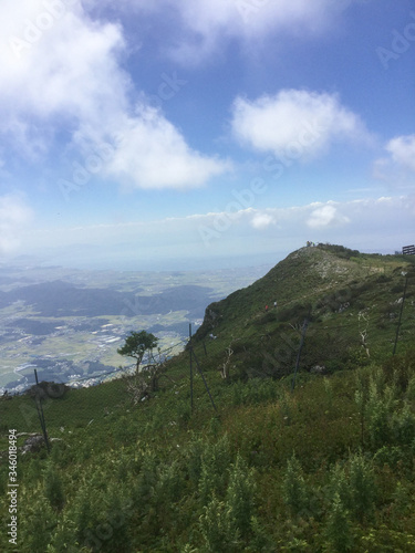 Scenery around Lake Biwa seen from the summit of Mt.Ibuki