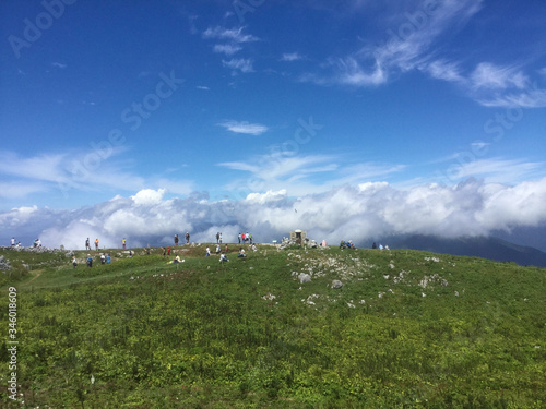 Obraz na płótnie Lush landscape of Mount Ibuki
