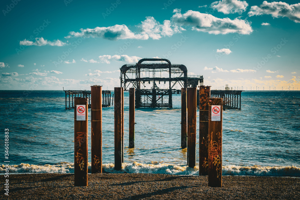 Brighton's iconic old pier