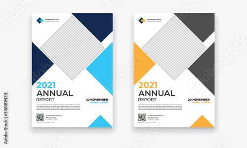 Business Conference brochure flyer design layout template in A4 size, with nice background, vector eps