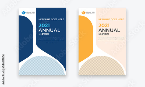 Business Conference brochure flyer design layout template in A4 size, with nice background, vector eps