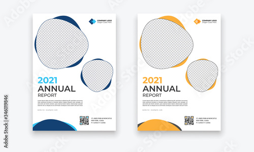 Business Conference brochure flyer design layout template in A4 size, with nice background, vector eps