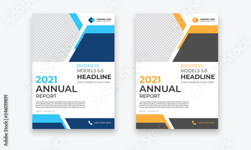 Business Conference brochure flyer design layout template in A4 size, with nice background, vector eps