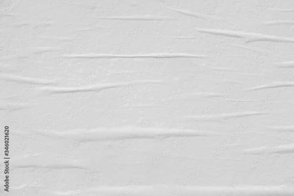Obraz premium White paper ripped torn background blank creased crumpled posters placard grunge textures surface backdrop empty space for text