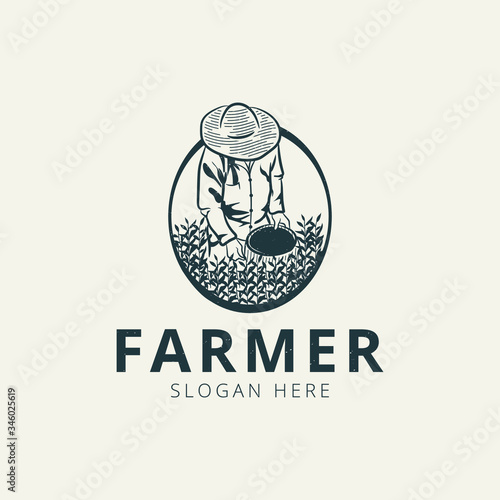 Farmer logo template