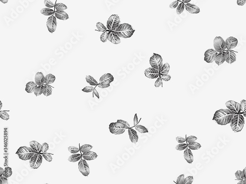 Leaves Seamless Pattern.