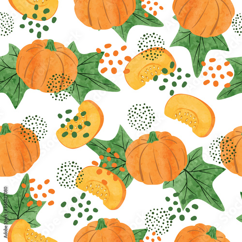 Seamless vector watercolor ...