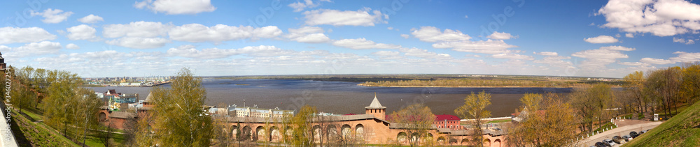 Nizhny Novgorod Kremlin on Volga river