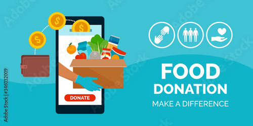 Food and meal donation app