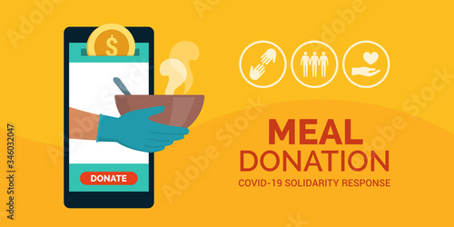 Meal and food donation app
