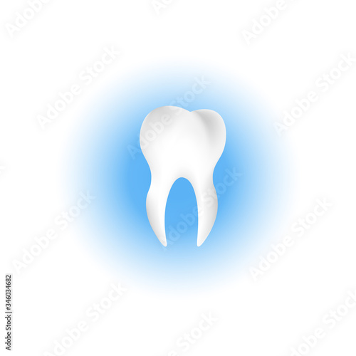 Vector illustration of a tooth