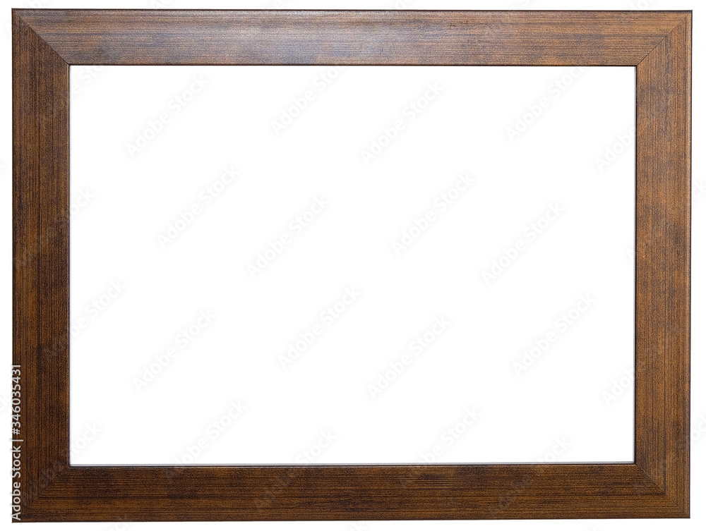 Bronze frame. Isolated object on a white background. Bronze frame. Isolated object on a white background.