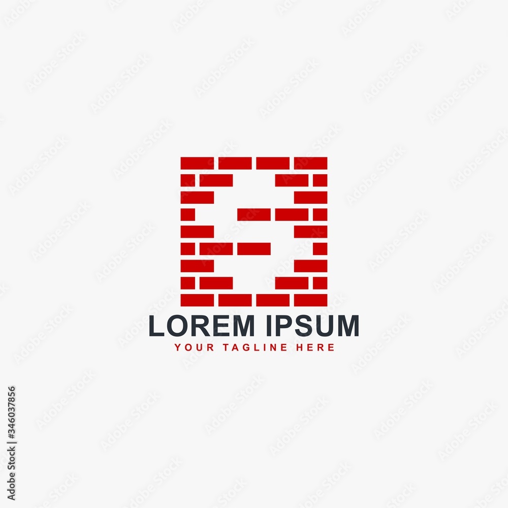 Letter S brick logo design vector. Monogram S type illustration symbol. Letter S brick logo design vector. Monogram S type illustration symbol.