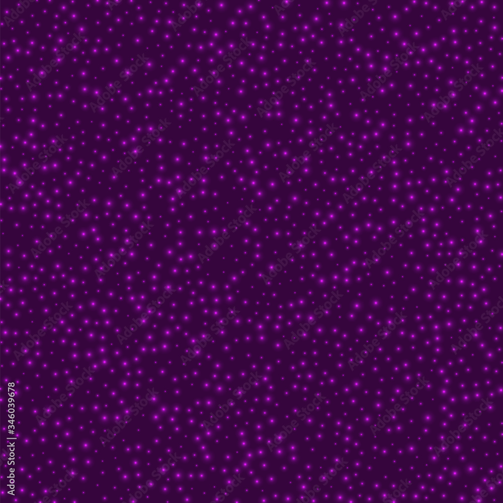 Starry background. Stars evenly scattered on pink background. Amazing glowing space cover. Charming vector illustration. Starry background. Stars evenly scattered on pink background. Amazing glowing space cover. Charming vector illustration.