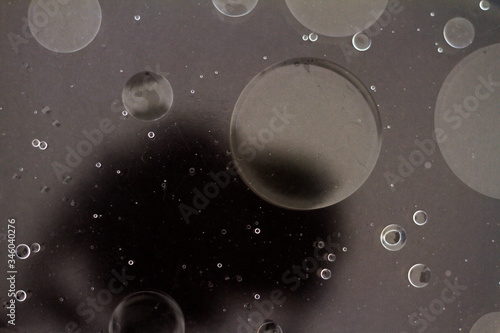 Textura al agua de burbujas, aceite agua