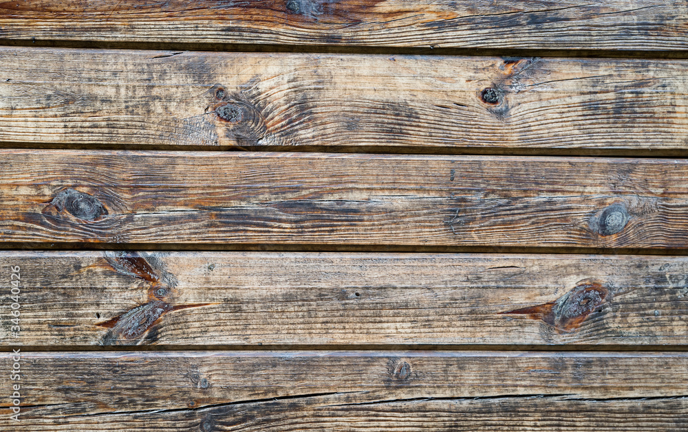 Obraz premium Wood planks texture background. Light grey surface of old wood with natural color