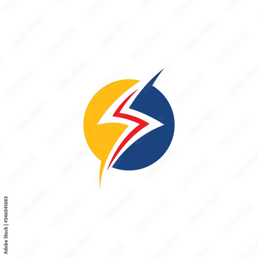 Obraz premium Lightning Logo Template