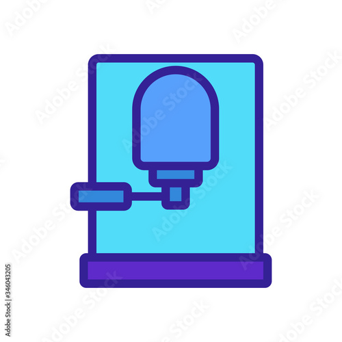coffee machine with filter holder icon vector. coffee machine with filter holder sign. color symbol illustration