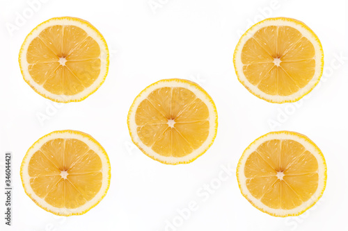 Lemon isolated on white background. Collection