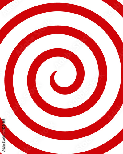 red and white spiral pattern