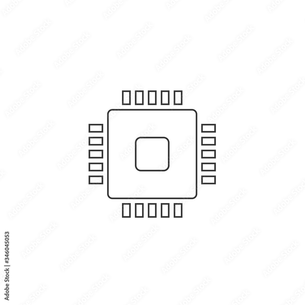 computer chip icon vector illustration design