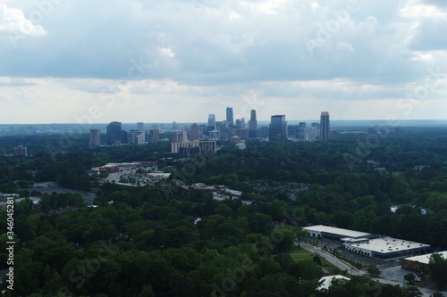 Atlanta, Georgia Aerial View from Buckhead in Pro Resolution 4K, May 2020