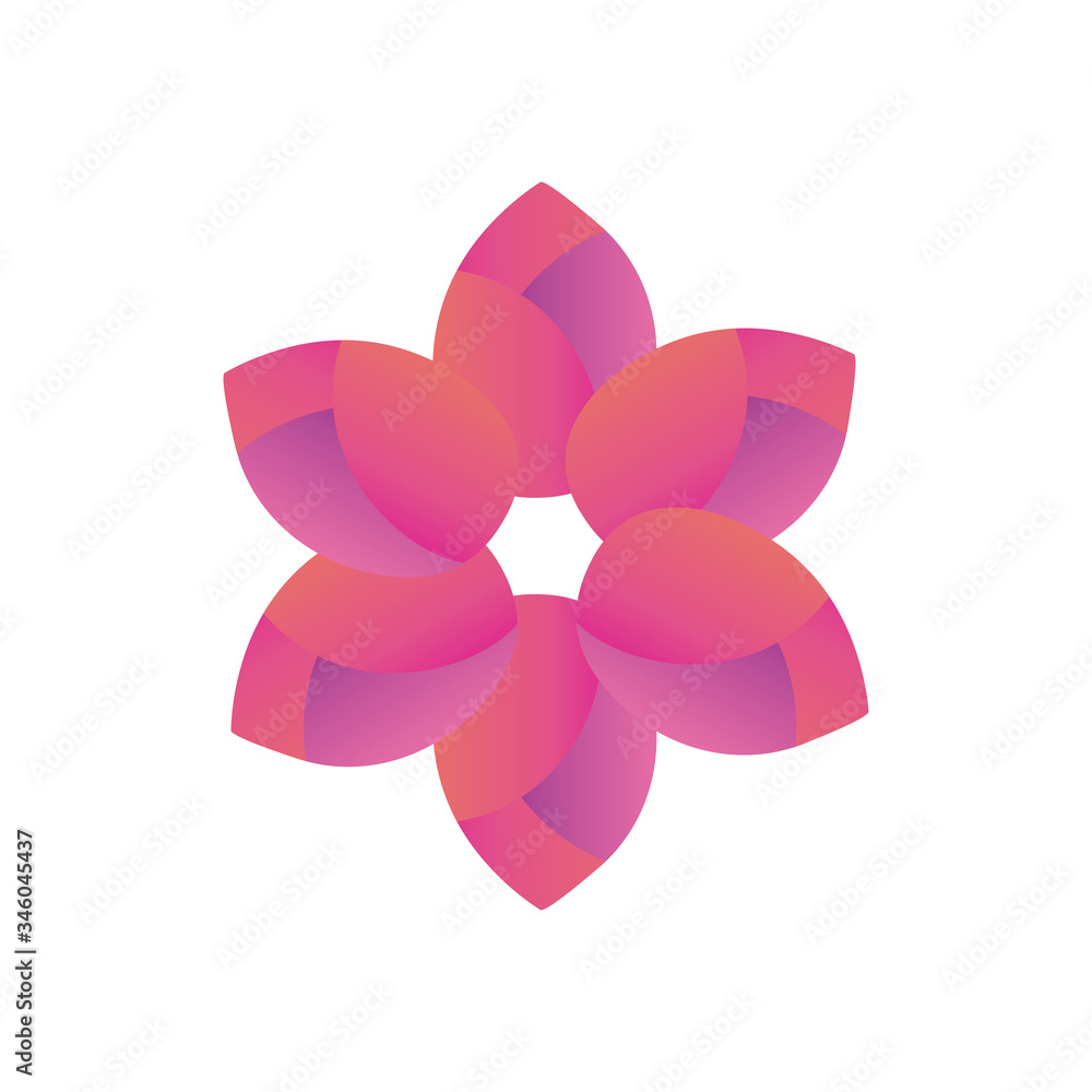 flower gradient style icon vector design flower gradient style icon vector design
