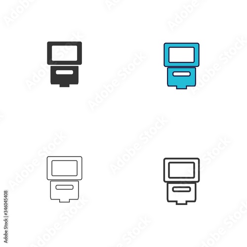 camera flash light icon vector illustration design