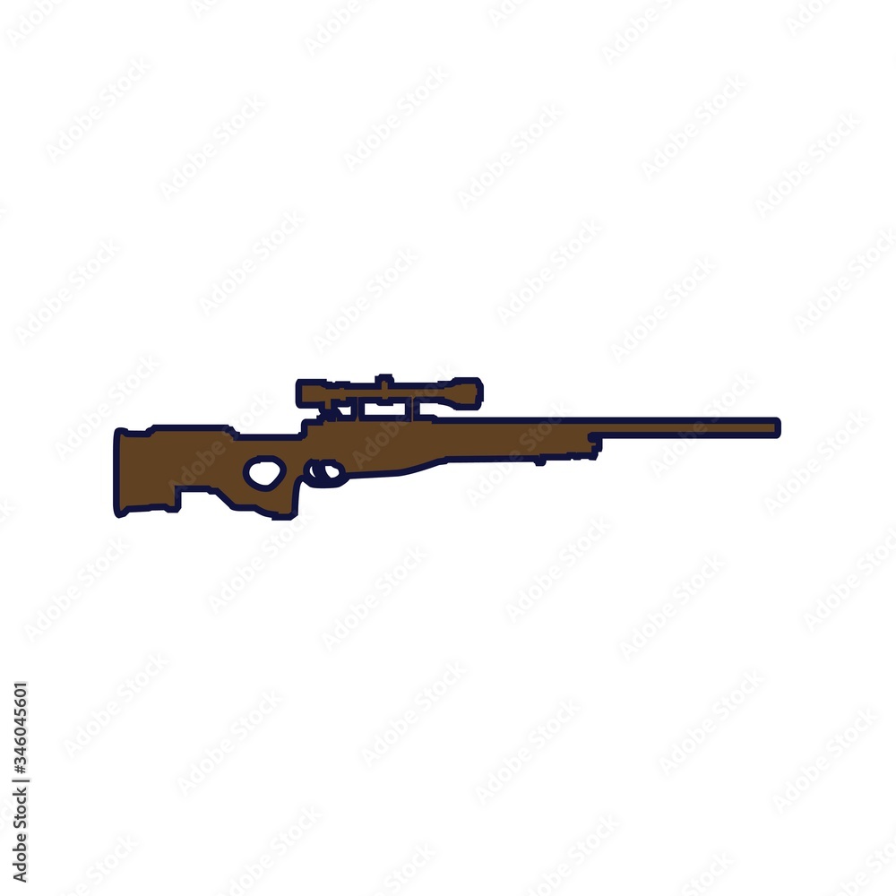 sniper gun icon vector illustration design