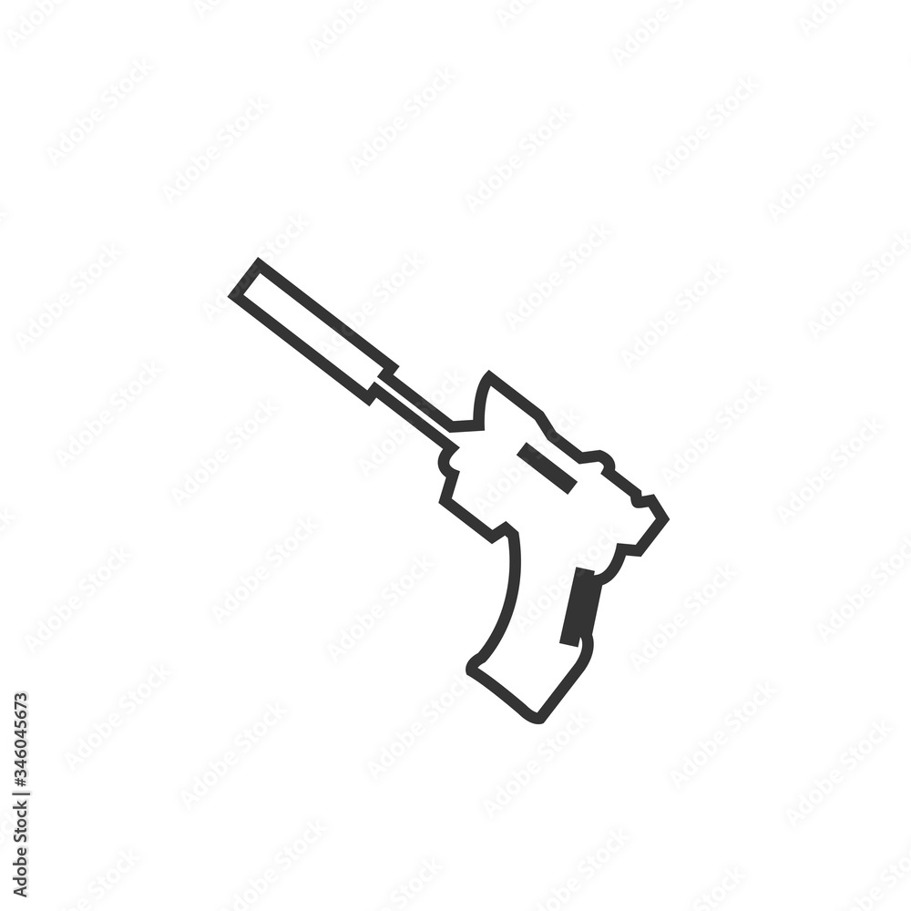 pistol gun icon vector illustration design pistol gun icon vector illustration design