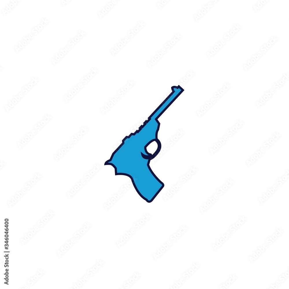 pistol gun icon vector illustration design pistol gun icon vector illustration design