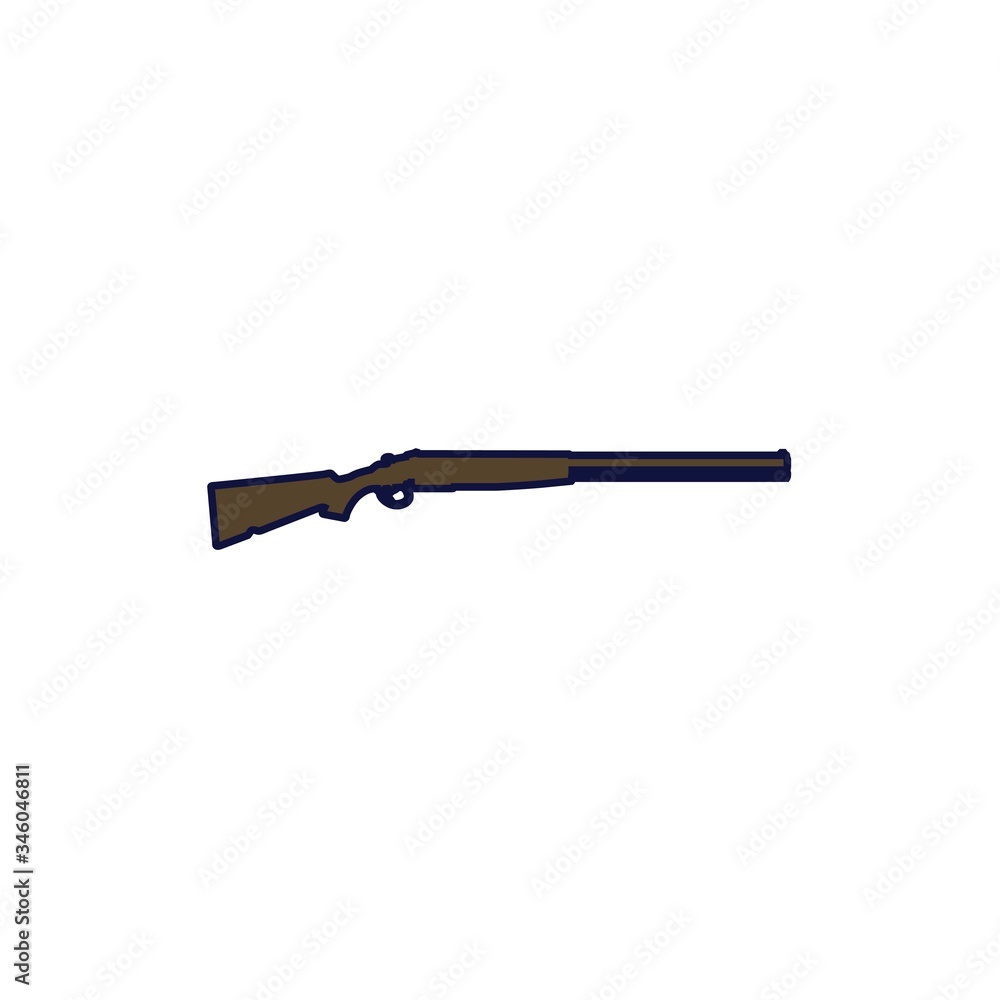 rifle gun icon vector illustration design
