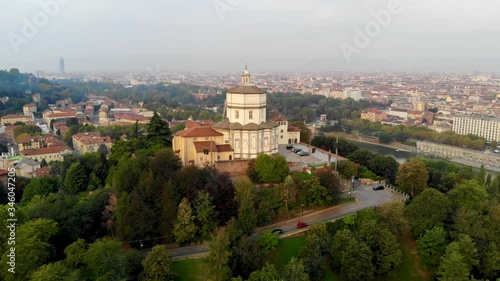 Wallpaper Mural Turin italy aerial skyline view from aboe top view downtown. Torontodigital.ca