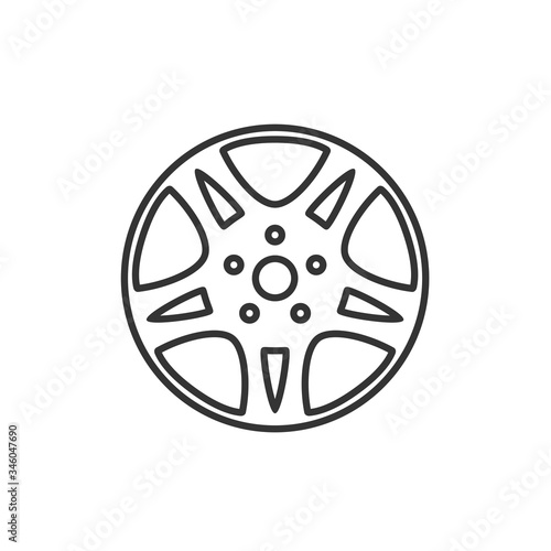 car wheel rim icon vector illustration design