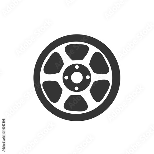 car wheel rim icon vector illustration design