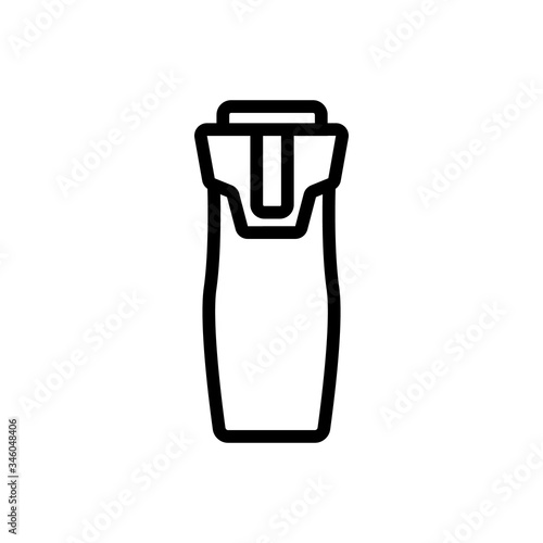 thermos icon vector. thermos sign. isolated contour symbol illustration