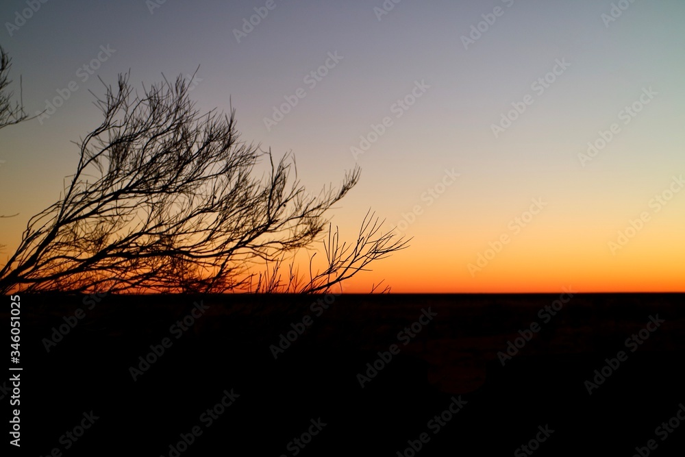 Sunset landscape in NT Australia