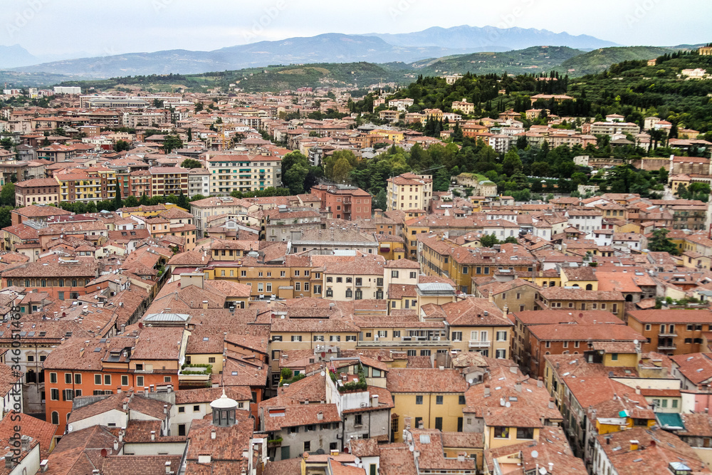 View of Verona, Veneto, Italy, historical part view