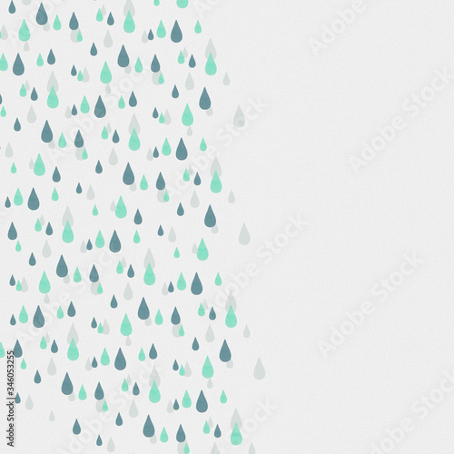 Drop material. Drop pattern background material. It looks like a drop was designed. 背景：梅雨 雫 水滴 つゆ しずく パターン デザイン かわいい ポップ
