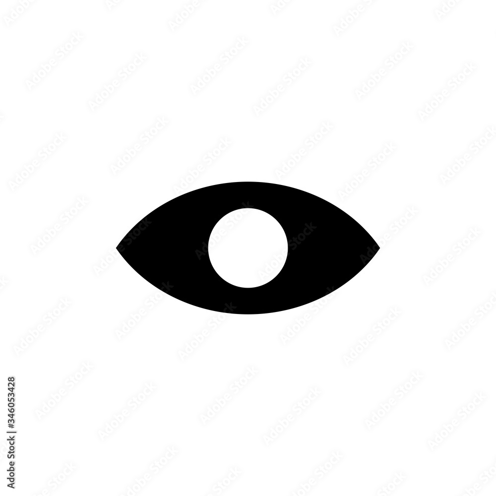 Eye icon in trendy flat design Eye icon in trendy flat design