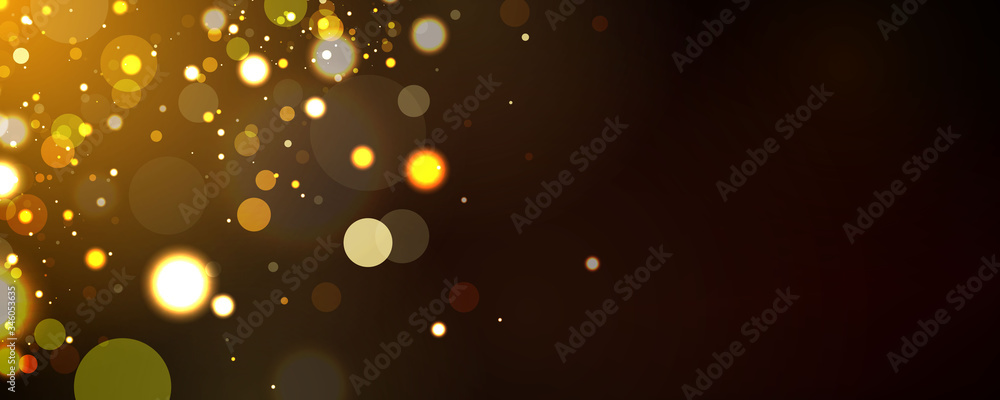 abstract blurred light element that can be used for cover decoration bokeh background with yellow color - obrazy, fototapety, plakaty 