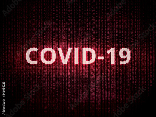Coronavirus disease COVID-19 infection medical in vector background. China pathogen respiratory influenza covid virus cells.  Coronavirus disease named COVID-19 in vector illustration.