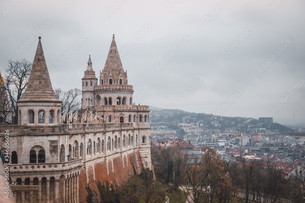 View of the Fisherman's Bastion in Budapest, Hungary