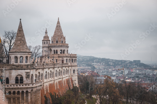 View of the Fisherman's Bastion in Budapest, Hungary
